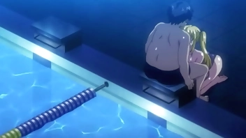 Sex In The Pool At School ◉ HENTAI EXCLUSIVE [Subtitled]