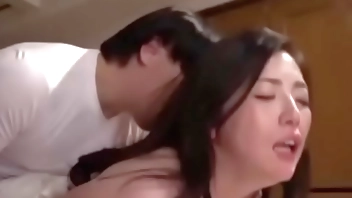Hantai fuck hard and make creampie on her face