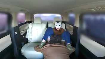 出勤前に職員を魅せられながらバックでカーセックス　最後はアナルに大量射精