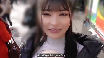 [English dubbing] A very beautiful and big-breasted masochist girlfriend who wants to be an idol voice actress gets creampied! A girl's first POV sex with her sadistic boyfriend!