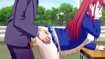 Teenage Girl Sex With Teacher In Classroom - HENTAI -