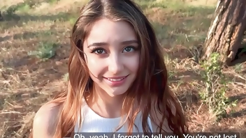 A WALK IN THE PARK ENDED IN SEX WITH A STRANGER - She Thought She Was Lost And Got Fucked