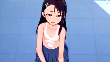 Negatoro jerks you off and gives you a blowjob after school - Nagatoro-san