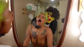 Moee Baby Gets Her Pussy Coins Knocked Out By Gibby The Clown