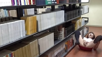 Hot Daring Asian Fucking in Public Library!