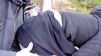 A Man Noticed How I Masturbated In The Forest And Fucked Me!