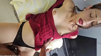 My stepbrother fucks me and I let him treat me like a whore POV