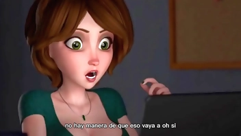 Trabajo de tetas de la Tía de Hiro, Cass Subtitulado Español