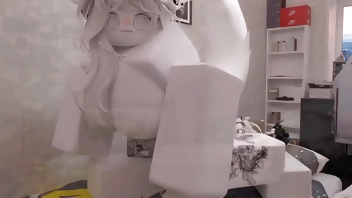 My half-sister in roblox gave me the gift of her body and good sex (animation)