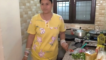 Sex in the kitchen hardcore fuck by husband
