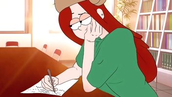 He writes a frank explanatory note at school ! Gravity Falls Hentai Wendy! 2d Porn cartoon