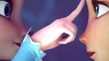 Elsa and Anna ice cube bdsm