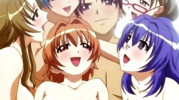 Orgy at home with my stepmother and stepsisters, they are very horny - Hentai Uncensored