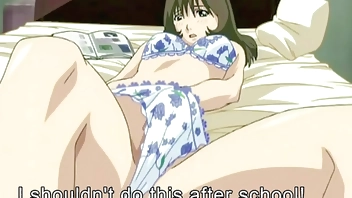 Teacher masturbates after class - Hentai