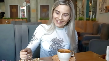 Remote Controlled Vibrator In Crowded Cafe - Letty Black