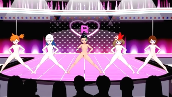 [MMD] Pokemon Girls Captured and Hypnotized to Dance Naked