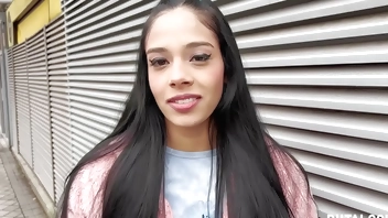 PutaLocura - Colombian beauty Katha Dawsoon convinced on the street to fuck with Torbe