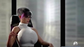 Sucking the Bosses Huge Cock at interview to get the JOB