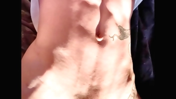 Giving you a tour of my six pack abs and big clit