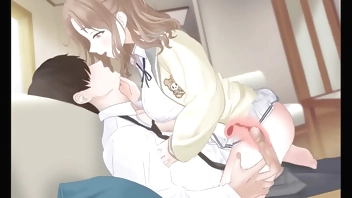Riding Double Creampie ⁛ Animation 3D