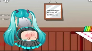 Spanking Hatsune Miku