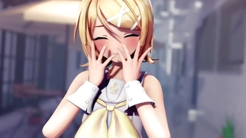 Kagamine Rin. rabbit hole.