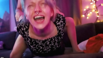 Blonde Cum Dumpster Gets Screaming Orgasm