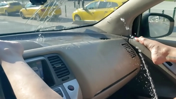 Jordan SQUIRTING river in my Car 4K multi cam