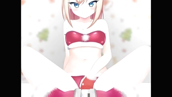 Merry Christmas! Cute Santa's footjob [Hentai Anime]