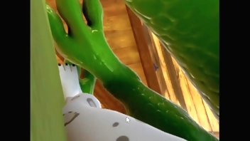 Dragon fucks white leopard