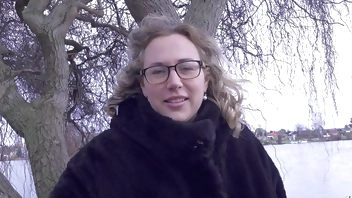 GERMAN SCOUT - Big natural Tits BBW Mature Kathy Deep Pickup for Casting Fuck