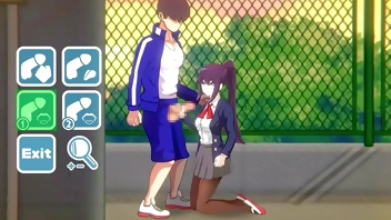 Cute college lady having sex with a man in 7 days girlfriend new hentai game