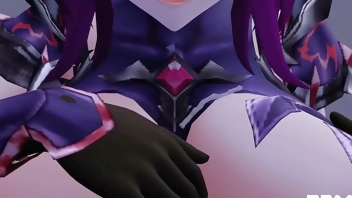 (MMD Giantess) Encounter with a Succubus