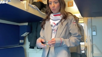 I'll be fired! - Conductor fucks with passenger during work shift