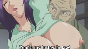 MILF Seduces by her Father-in-law — Uncensored Hentai [Subtitled]