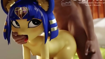 Ankha giving it to the black guy