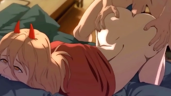 Power having sex with Denji(Chainsaw Man Hentai))