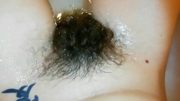 Hairy Bush Compilation with Huge clitoris