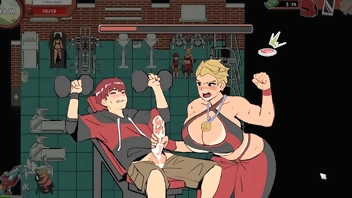 Spooky Milk Life [ Taboo hentai game PornPlay] Ep.23 femdom handjob at the gym