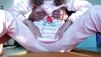 ANAL asian stepdad teasing small tits and slut pussy and cum in ass