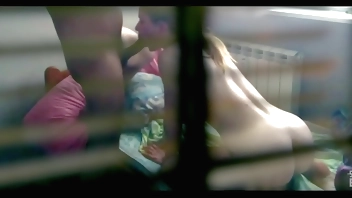 Fucking my stepdaughter from behind. I love her loud moans!!!