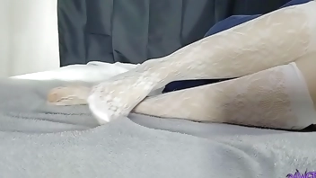 milf with white socks, teasing sock fetish, cute feet and toes, small feet pawg, pawgtenshi