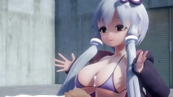 ゆかりちゃんのパイズリ