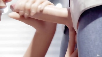 kiriko suck and fuck with creampie