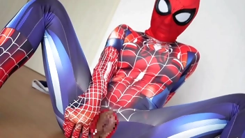 Do I really have to do this? Embarrassed girl fucked in spider-woman costume.