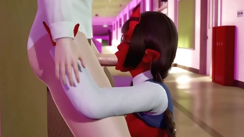 Meruccubus sucked off after studying l 3D hentai uncensored SFM