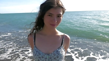 Monster Cock Crush Small Hairy Ass 18yo Luna Lynx with Body Weight of Only 35 kilograms and Creampie in Ass VG136