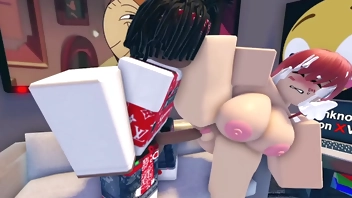 Makima Gets Blacked and Gangbanged on Roblox