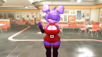 Bonnie playing with his penis