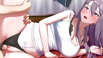 EP6 幸福的二人房 -侧身抱着大腿抽插，每一下都撞击着深处 (动态加静态以及两种射精)